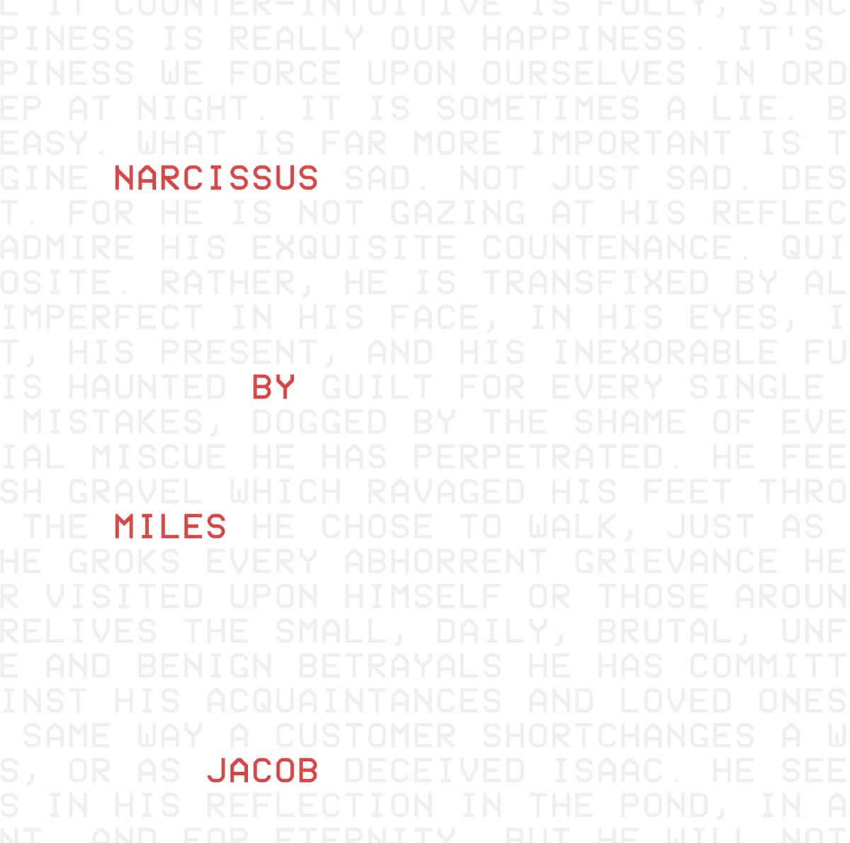 Miles Jacob – Narcissus